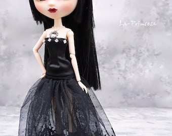 La-Princesa Black Mermaid Skirt Outfit for Pullip (No.Pullip-273)