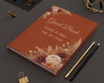 Pomarańczowa księga gości, Spalone pomarańczowe księga gości, Spalone pomarańczowe księga gości weselnych, Księga gości na stolik kawowy do księgi gości weselnych