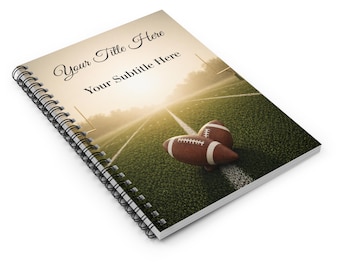 Football notebook blank lined, Football coach notebook, Graduation gifts for him football, Football themed graduation party