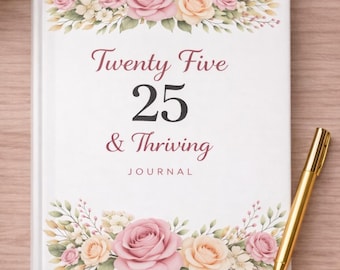 25th birthday journal, 25th birthday ideas, 25th birthday gifts for best friend, 25th birthday gifts for girlfriend, Turning 25 gift