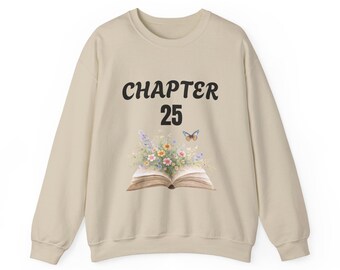 Bluza na 25 urodziny, bluza dla dziewczynki na 25 urodziny, strój na 25 urodziny, prezent urodzinowy dla 25-latki, bluza z napisem „Rozdział 25”