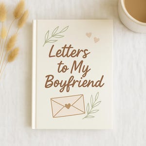 Diario de amor para novio tapa dura, Cuaderno de cartas para mi novio, Cartas de diario para mi novio, Cuaderno de cartas para mi novio
