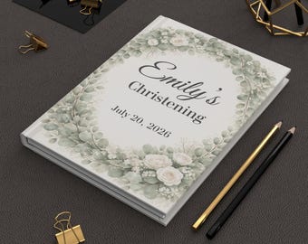 Christening guest book, Christening guest book sign, Baby christening guest book, Christening book for guests, Christening memory book
