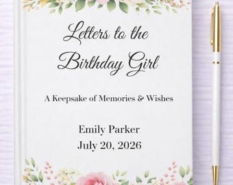 Książka "Listy do solenizantki", książka "Życzenia urodzinowe dla córki", książka "Życzenia urodzinowe dla wnuczki", prezent "Listy do solenizantki"