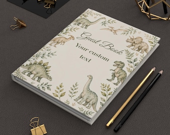Dinosaur guest book blank lined, Dinosaur baby shower guest book, Dinosaur wedding guest book, Dinosaur baby shower signage, Dino guest book
