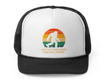Fun Trucker Cap, Vintage Style Hat for Cookie Lovers, Playful Gift, Outdoor Adventure Cap, Unique Funny Hat