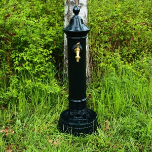 Fontana da giardino vintage in alluminio pressofuso: fontana d'acqua in ottone anticato per esterni, patio e decorazioni paesaggistiche, regalo per lui, regalo per lei