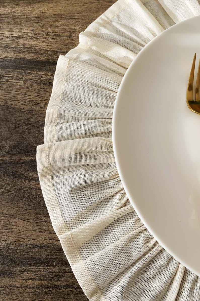 Full table context showing how natural placemats complete dining decor, versatile design works for casual family dinners and special occasions