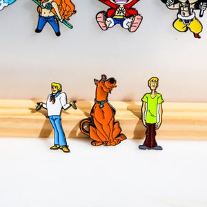 Scooby-Doo Enamel Pin | Shaggy & Fred Pins | Mystery Machine Cartoon Pin Set | Retro Cartoon Gift | 90s Nostalgia Fan Gift