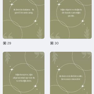 健康で活動的、そしてホリスティックなママのライフスタイルを肯定するカード