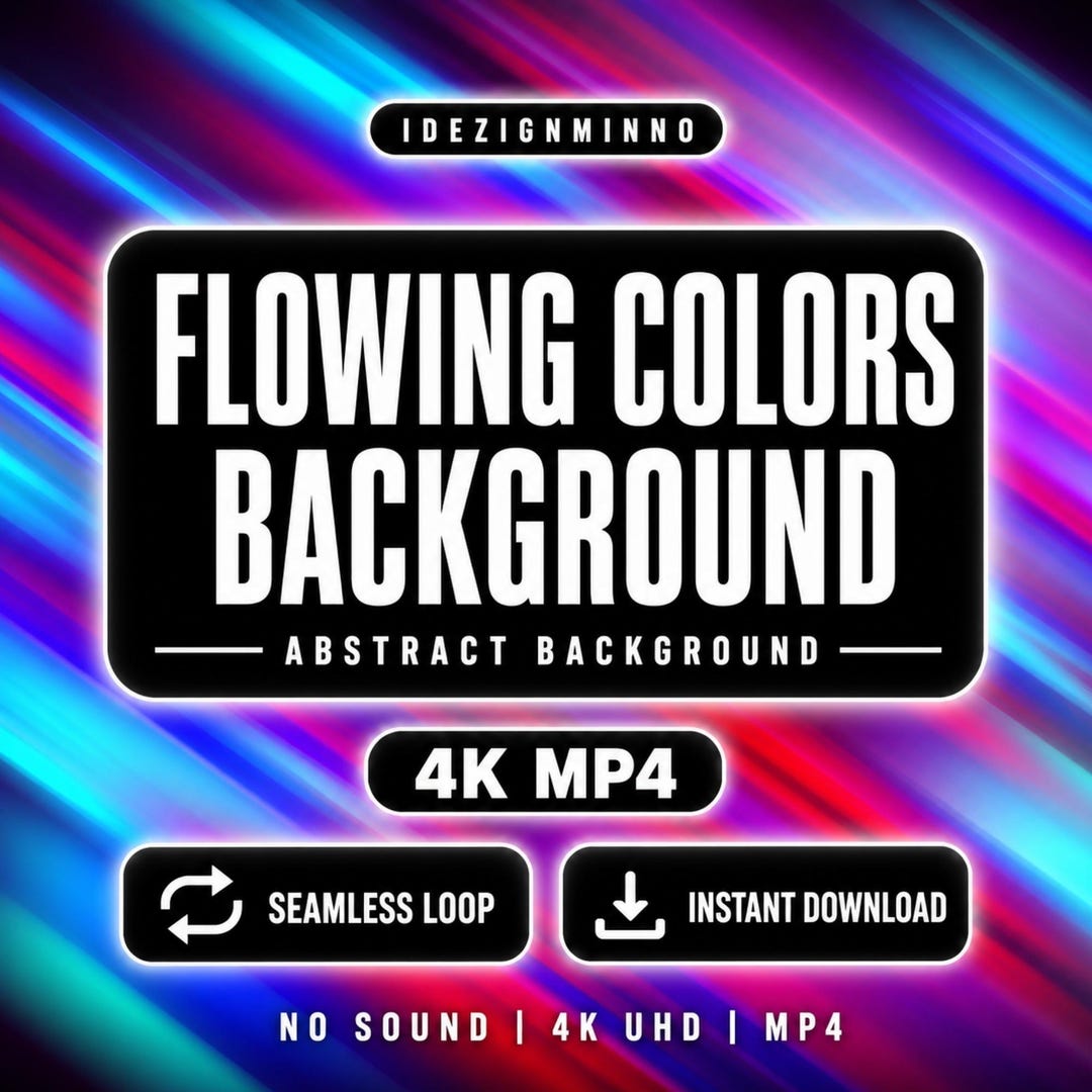 Flowing Colors Background Loop | Abstract Color Wave Motion Animation ...