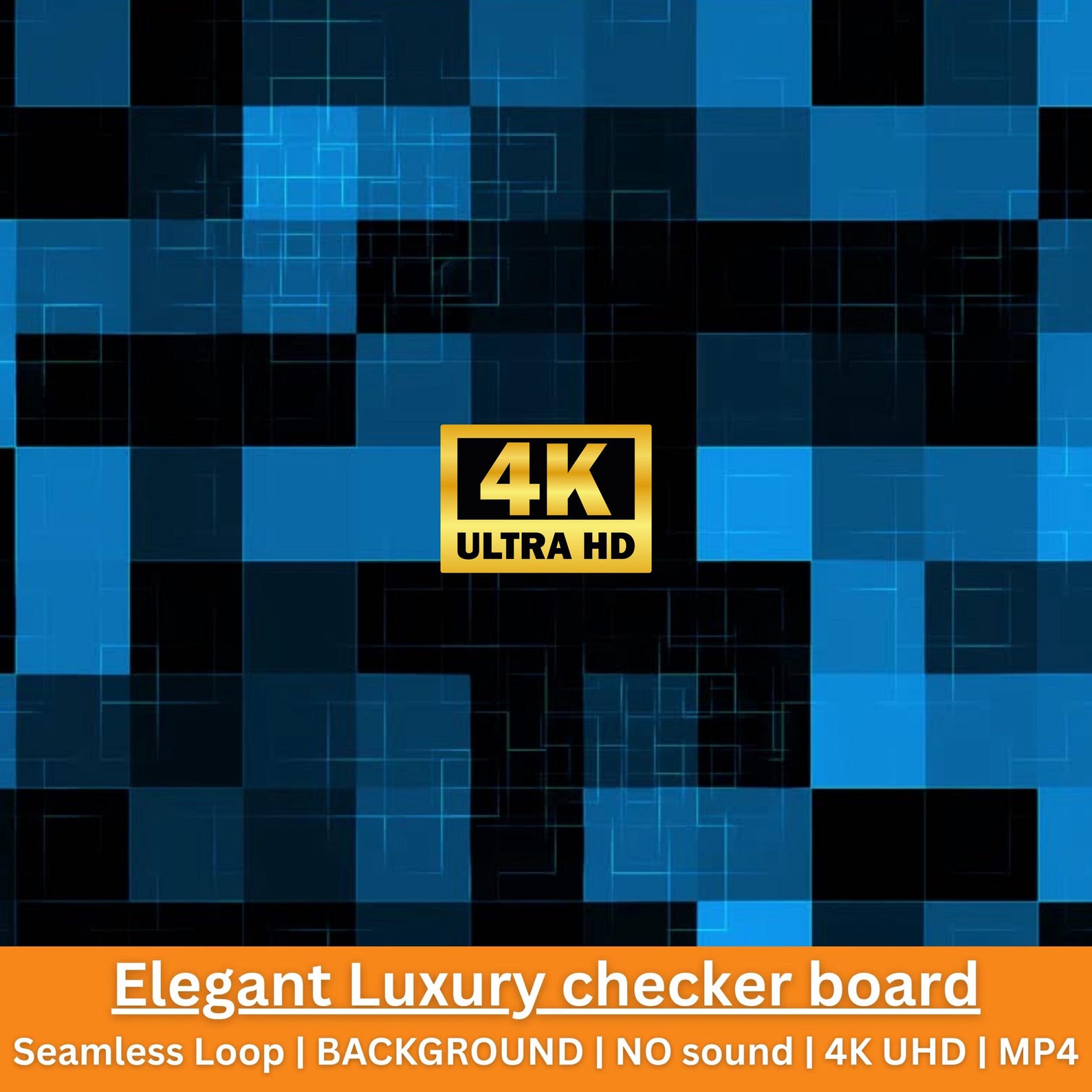 Checkerboard Animation Elegant Luxury Checkerboard 4K Background | Seamless Motion Video ...
