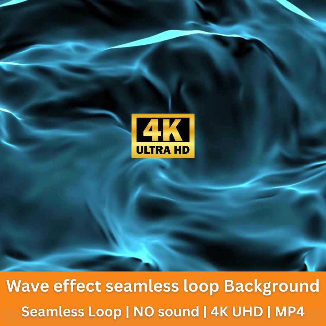 Wave Effect Seamless Loop 4K Background | Smooth Motion Animation - Etsy