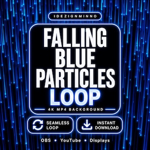 Particles Falling Background Loop | Cinematic Particle Effect Animation | OBS Stream Overlay | Twitch YouTube