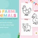25 Cute Farm Animal Colouring Pages for Kids and Adults – Printable PDF ...