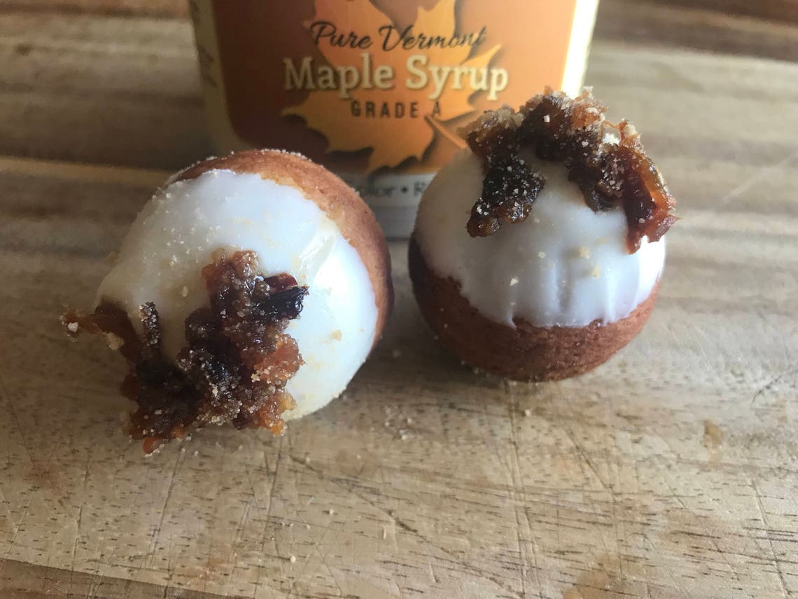 Real Vermont Maple & Vermont Maple Bacon Mini Donut Holes Etsy