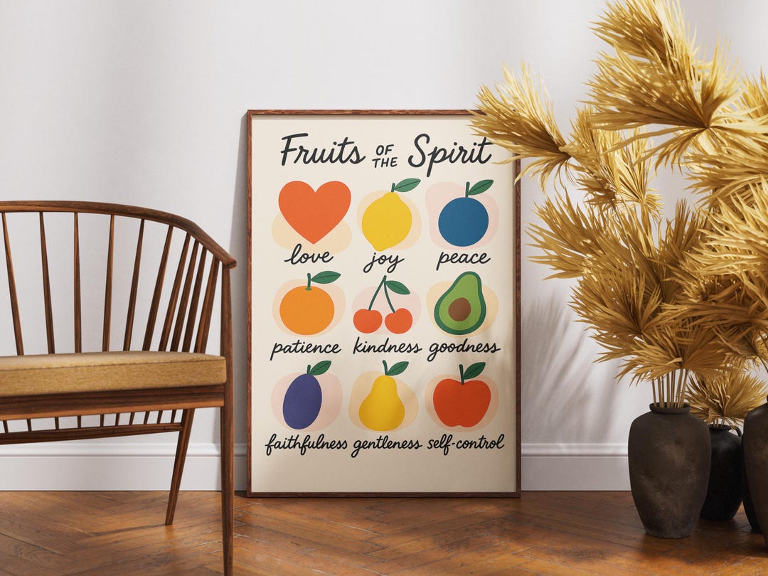 Fruits of the Spirit Christian Wall Art Print – Modern Faith ...