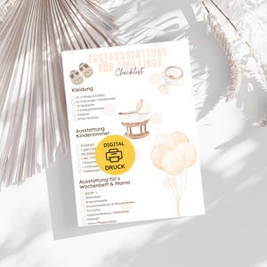 Twins&#39; First-Time Equipment Checklist – Digital PDF | Baby&#39;s First-Time Equipment | Postpartum & Nursery Planning | Instant Download