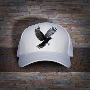 Akvarell Raven Clipart, Black Crow PNG-illustrationer (digital nedladdning) bild 10