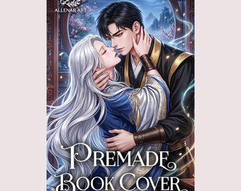 Portada de Romance Imperial, Novela de Pareja en el Palacio Asiático, Diseño Mágico de Portada de Libro Electrónico (Descarga Digital)