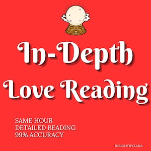 In-Depth Love Psychic Reading | Same Hour Liebe Tarot Lesung | Soulmate Reading, Psychisches Medium, Breakup Psychic Reading, Notfallreading