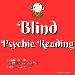 Blind Psychic Reading - Gleiche Stunde Tarot Blind Legung, Blind Love Psychic Reading, In-Depth Psychic Blind Legung, Gleich Tag Blind Legung