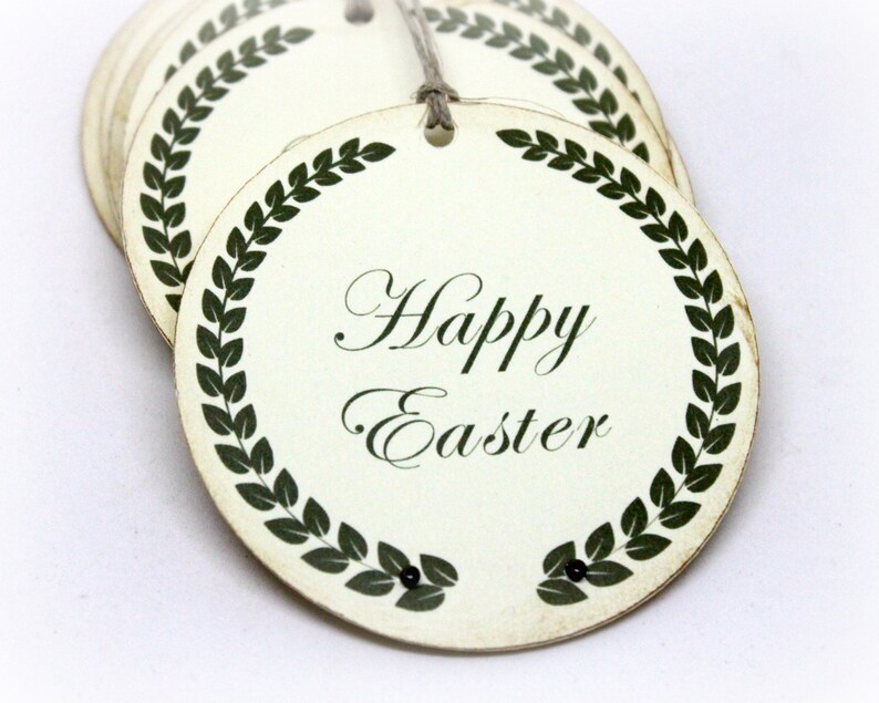 Easter Gift Tags double Layered Handmade Happy Easter Etsy