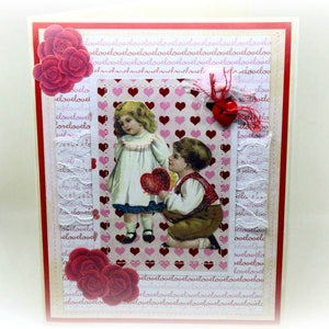 Carte De Saint Valentin Burlap Valentine Handmade Card Etsy Carte De Saint Valentin Burlap Valentine Handmade Card Etsy