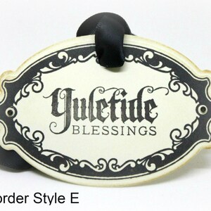 Yuletide Tag Christmas Gift Tags (doubled Layered) - Yuletide Blessings - Vintage ...