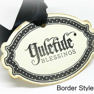 Yuletide Tag Christmas Gift Tags (doubled Layered) - Yuletide Blessings - Vintage ...