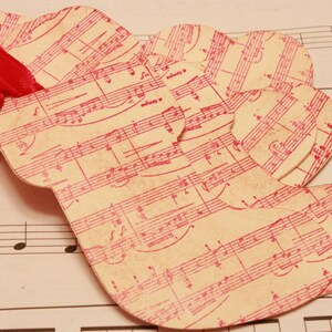 Christmas Tags (Doubled Layered) - Stocking Tags - Handmade Vintage Inspired Christmas Gift Tags - Set of 8