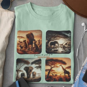 Safari Shirt, Jungle Adventure Shirt, Wildlife Lover Gift,Nature Explorer Tee, Animal Lover Gift, Nature Advanture Shirt, Safari Park outfit