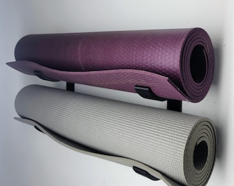 Double Yoga Mat Wall Mount – 3D Printed PETG Holder