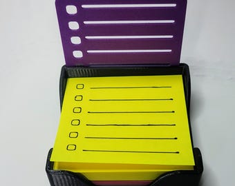 Reusable Sticky Note To-Do List Stencil: 3x3 Checklist, Task Organizer