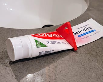 Triangle Toothpaste Tube Squeezer | Easy Tube Roller | Multiple Colors | Bathroom Organizer