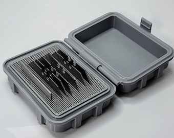 3D Printed Utility Blade Storage Case: Rugged PETG Razor Organizer