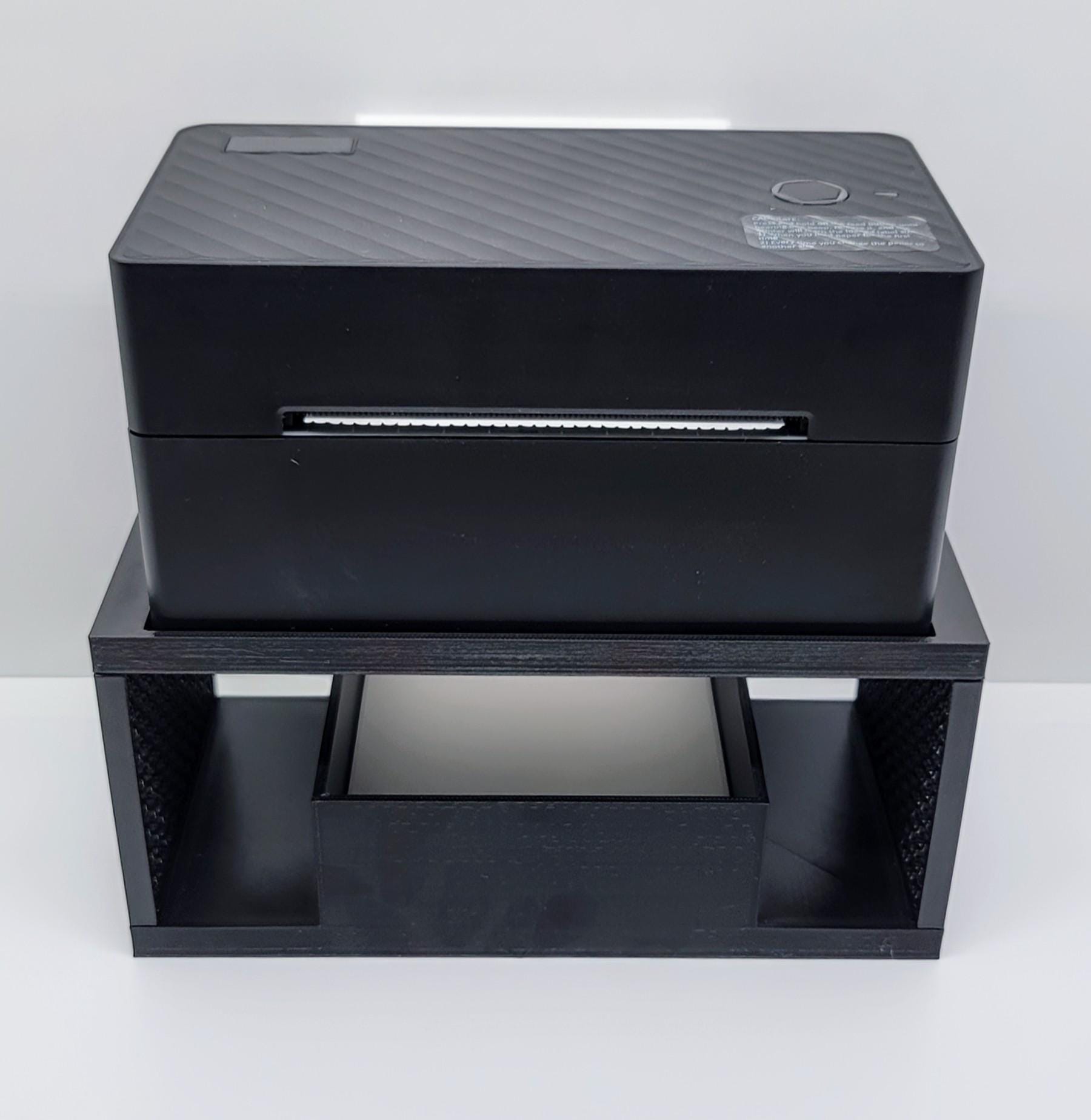 Custom Label Printer Stand With Built-in Label Tray – Fits 4x6 Thermal ...