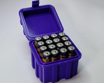 TRAPDOG AA & AAA Battery Rugged Storage Box / Holds 29 Batteries / Rugged  Hard Case Travel Caddy for Batteries / 15 Colours to Choose From - Etsy