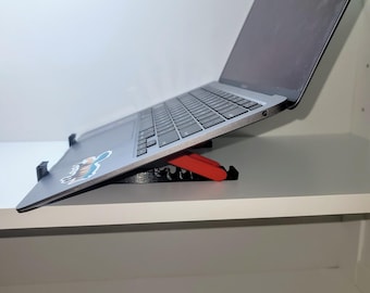 Adjustable Foldable Laptop Stand – Compact & Portable Ergonomic Riser for Desk or Travel