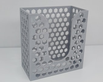 Wall Mount Nitrile Glove Box Holder – Fits 40ct Kroger Disposable Gloves – Compact Honeycomb Design