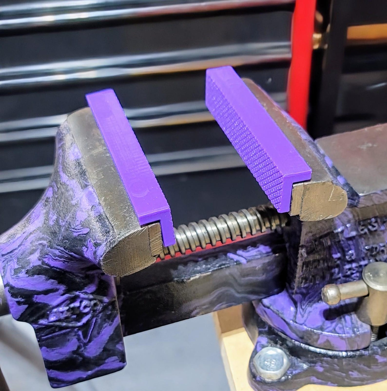 Custom Magnetic Vise Jaw Covers – 3D Printed Soft Jaws (PETG, Custom ...