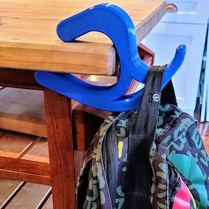 Clip-On Table Bag Hook – Portable Hanging Hook for Backpack, Purse, or Headphones | No-Install, No-Slip Design