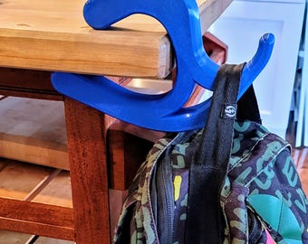 Clip-On Table Hook: Portable PETG Bag, Purse, Headphone Hanger