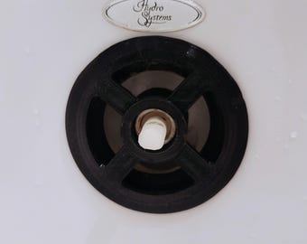 Tuerca de retención para rebosadero de bañera impresa en 3D – Compatible con el sistema de desagüe Hydro Systems – Tuerca de seguridad de repuesto de PETG