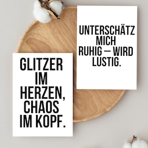 Motiverende kaartenset A6 Typografie ansichtkaarten Minimalistische spreukenkaarten Wanddecoratie Cadeau-idee Statementkaarten