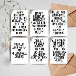 Cartes de dictons drôles A6 au choix Cartes typographiques avec humour Sarcastiques, effrontées et minimalistes Cartes de déclaration Cadeaux amusants