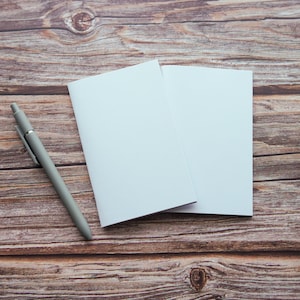 Blank Mini Traveler&#39;s Journal Insert | Mini Blank Refill | 64 Pg | Mini Journal Insert