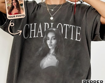Your Photo Custom Shirt, Girlfriend Face Shirt, Custom Picture Shirt, Gift for Boyfriend, Your Own Picture Idea Shirt Gift