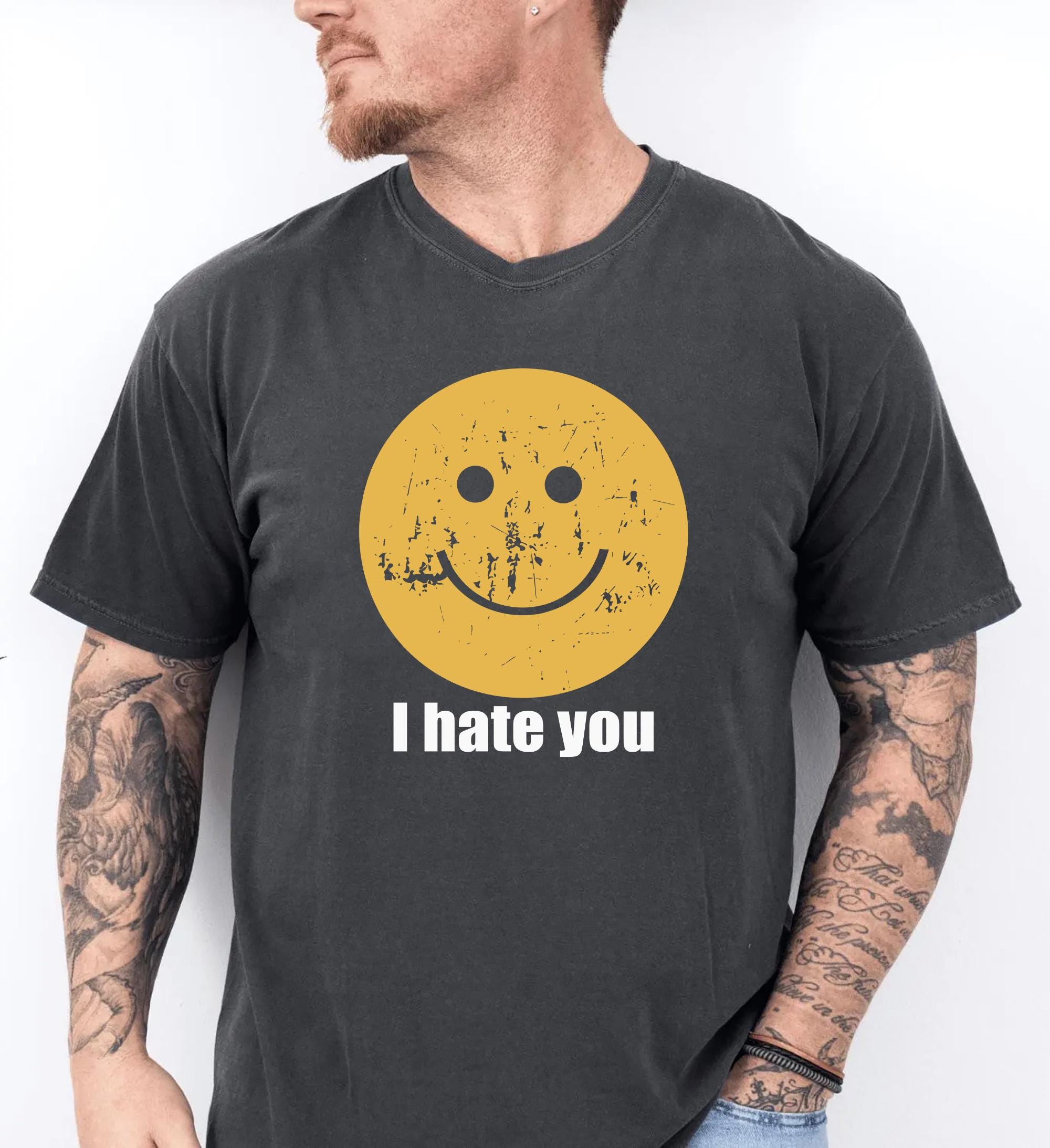 Vous décidez happy face sad face T Shirts vendu par Teddy Time Shop