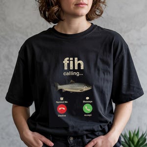 Fih Calling Me Womens Triblend Tee Fih Calling MeT-Shirt | Accept The Call To Fish | Let Go Fishing | Fishing Shirt For Every Family